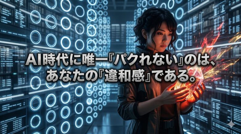 AIの完璧な正解と人間の独自の違和感の対比