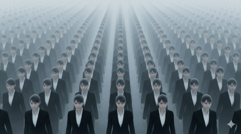 万人向けの発信が市場の風景と化すメタファー