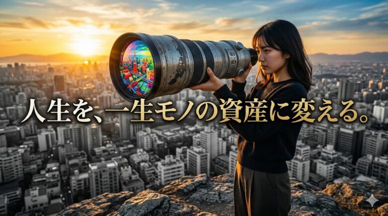 観察によって日常を価値ある資産に変える発信者のイメージ