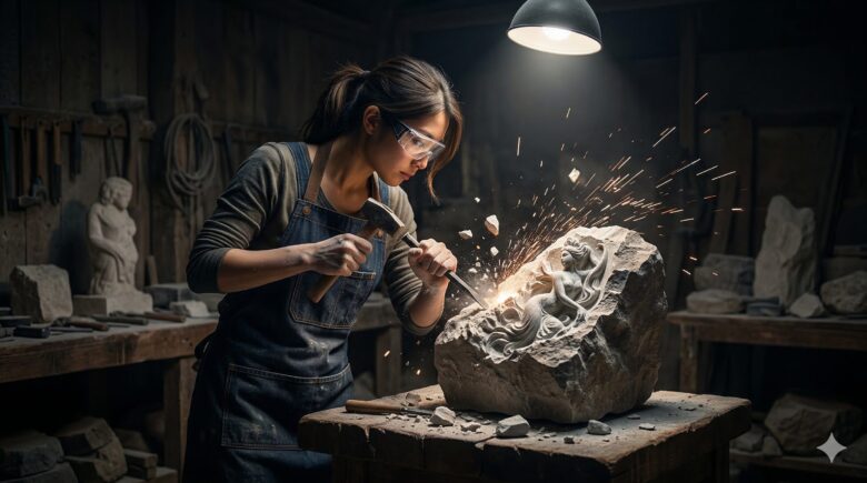 違和感を独自の武器へと磨き上げるプロセスのイメージ