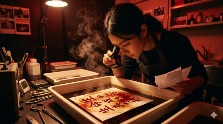 AIの正解を疑い、自分自身の肉声を現像するプロセスのイメージ