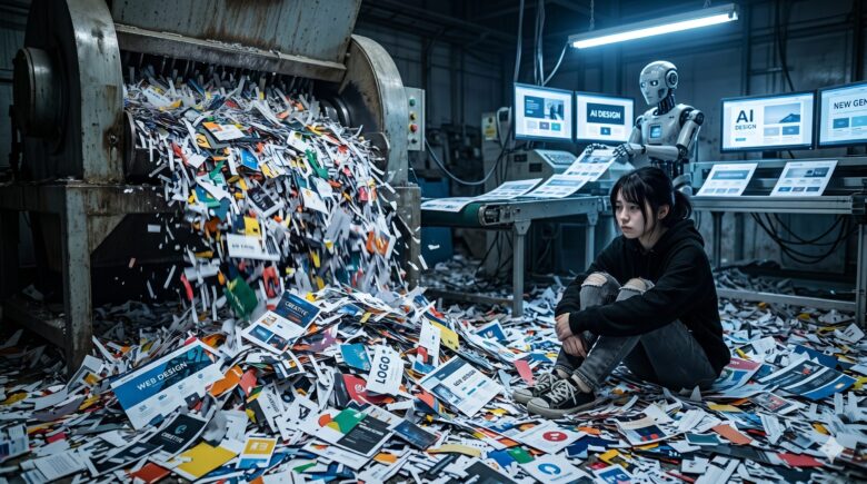 AIによって量産され、価値を失ったデザインのメタファー