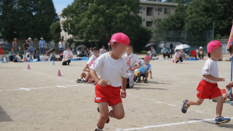 保育園の運動会の様子