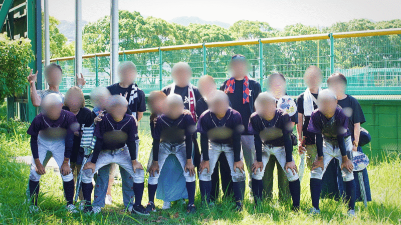親子で撮影した集合写真